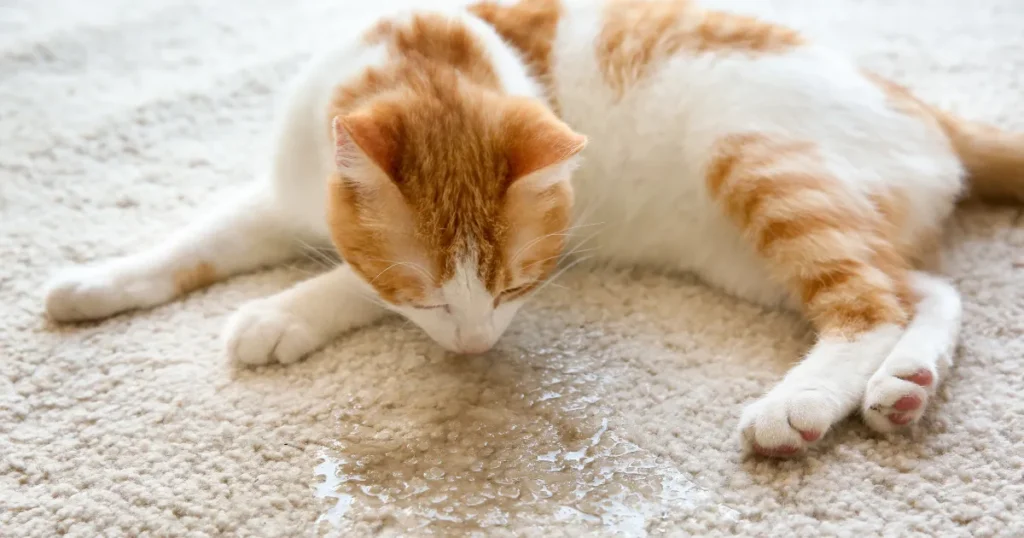 Cleaning cat pee