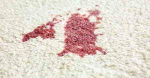 getting blood out of carpet